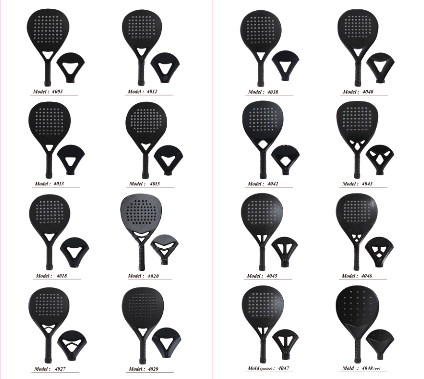 2023 OEM ODM Customize Design Manufacturing 3k 12k 18k Carbon Fiber Paddle Tennis Padel Racket